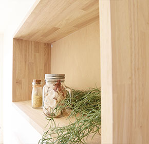 木のぬくもりを感じる空間